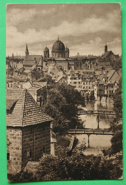 AK Nürnberg / 1920er Jahre / Synagoge / Stadtansicht